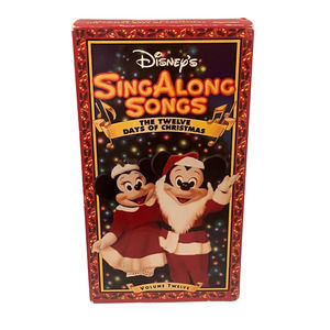 Vintage Disney's Sing a long VHS Tape 12 Days of Christmas